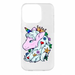 Чехол для iPhone 14 Pro Unicorn Princess - PrintSalon