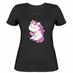Женская футболка Unicorn with love - PrintSalon