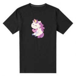 Мужская футболка премиум Unicorn with love - PrintSalon