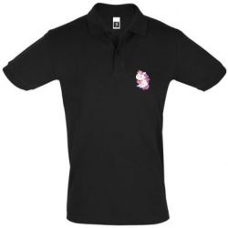 Мужское поло Unicorn with love - PrintSalon