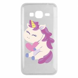 Чехол для Samsung J3 2016 Unicorn with love - PrintSalon