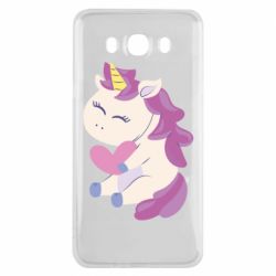 Чехол для Samsung J7 2016 Unicorn with love - PrintSalon