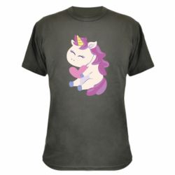 Камуфляжная футболка Unicorn with love - PrintSalon