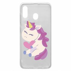 Чехол для Samsung A30 Unicorn with love - PrintSalon
