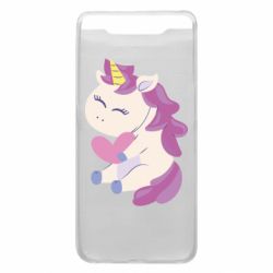 Чехол для Samsung A80 Unicorn with love - PrintSalon