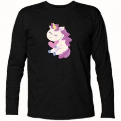 Футболка с длинным рукавом Unicorn with love - PrintSalon