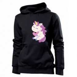 Женское худи Unicorn with love - PrintSalon
