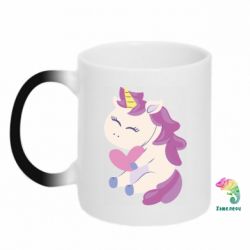 Чашка-хамелеон Unicorn with love - PrintSalon