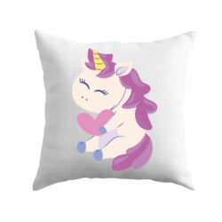Подушка Unicorn with love - PrintSalon