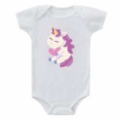 Детский бодик Unicorn with love - PrintSalon