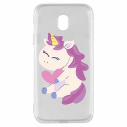 Чехол для Samsung J3 2017 Unicorn with love - PrintSalon