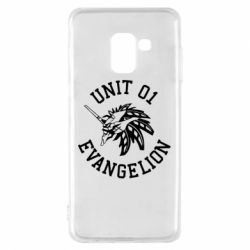 Чехол для Samsung A8 2018 Unit 01 evangelion