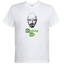 Мужская футболка  с V-образным вырезом Уолтер Уайт (Во все тяжкие) - PrintSalon