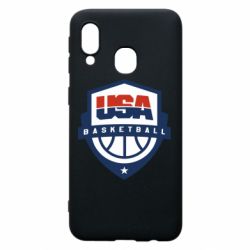 Чехол для Samsung A40 USA basketball - PrintSalon