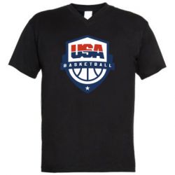 Чоловіча футболка з V-подібним вирізом USA basketball