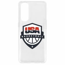Чехол для Oppo Reno 4 Pro USA basketball - PrintSalon
