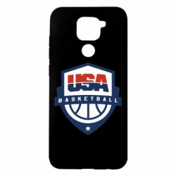 Чехол для Xiaomi Redmi Note 9/Redmi 10X USA basketball - PrintSalon