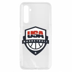 Чехол для Realme 6 USA basketball - PrintSalon