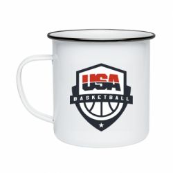Кружка емальована USA basketball