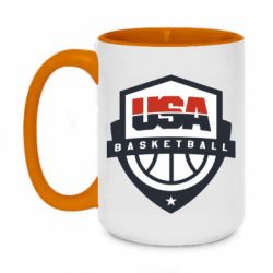 Чашка двокольорова велика USA basketball