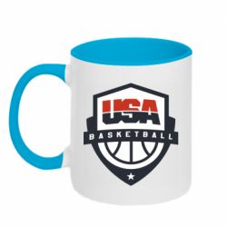 Чашка двокольорова USA basketball