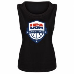 Женская майка USA basketball - PrintSalon