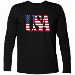 Футболка с длинным рукавом USA - PrintSalon
