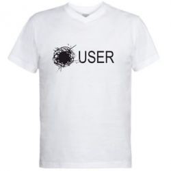 Чоловіча футболка з V-подібним вирізом User Habrahabr