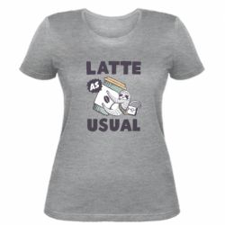 Женская футболка Usual milk - PrintSalon