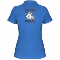 Женское поло Usual milk - PrintSalon