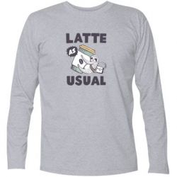 Футболка с длинным рукавом Usual milk - PrintSalon