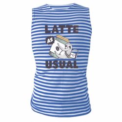 Майка-тельняшка Usual milk - PrintSalon