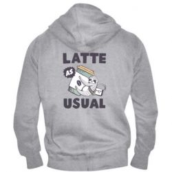 Мужское худи на молнии Usual milk - PrintSalon