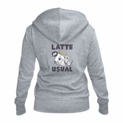Женское худи на молнии Usual milk - PrintSalon