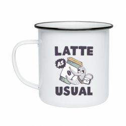 Кружка эмалированная Usual milk - PrintSalon