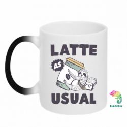 Чашка-хамелеон Usual milk - PrintSalon