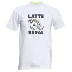 Мужская футболка для спорта Usual milk - PrintSalon