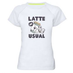 Женская футболка для спорта Usual milk - PrintSalon