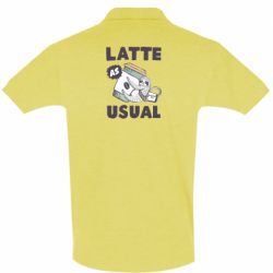Мужское поло Usual milk - PrintSalon