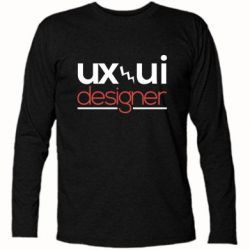 Футболка с длинным рукавом UX UI Designer - PrintSalon