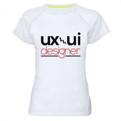 Женская футболка для спорта UX UI Designer - PrintSalon
