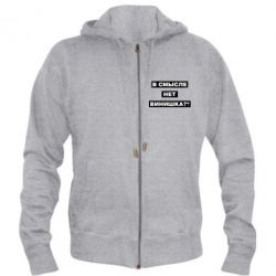 Мужское худи на молнии В смысле нет винишка - PrintSalon