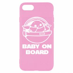 Чехол для iPhone SE 2022 Вaby on board - PrintSalon