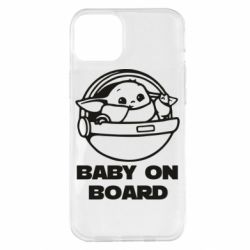 Чехол для iPhone 14 Plus Вaby on board - PrintSalon