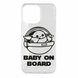 Чехол для iPhone 14 Pro Max Вaby on board - PrintSalon