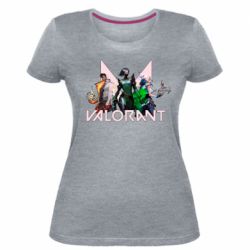 Женская премиум футболка Valorant characters - PrintSalon