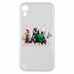 Чехол для iPhone XR Valorant characters