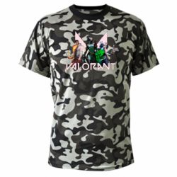 Камуфляжная футболка Valorant characters - PrintSalon