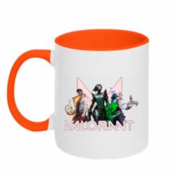 Чашка двухцветная 320ml Valorant characters - PrintSalon