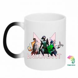 Чашка-хамелеон Valorant characters